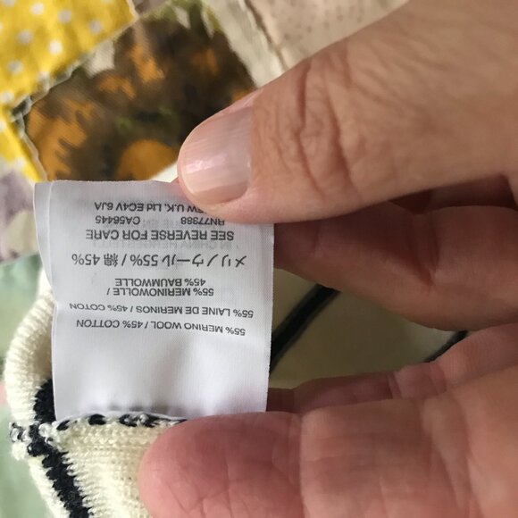 J. Crew Striped Merino/Cotton Sweater - Picture 5 of 5